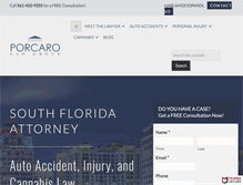 Tablet Screenshot of porcarolaw.com